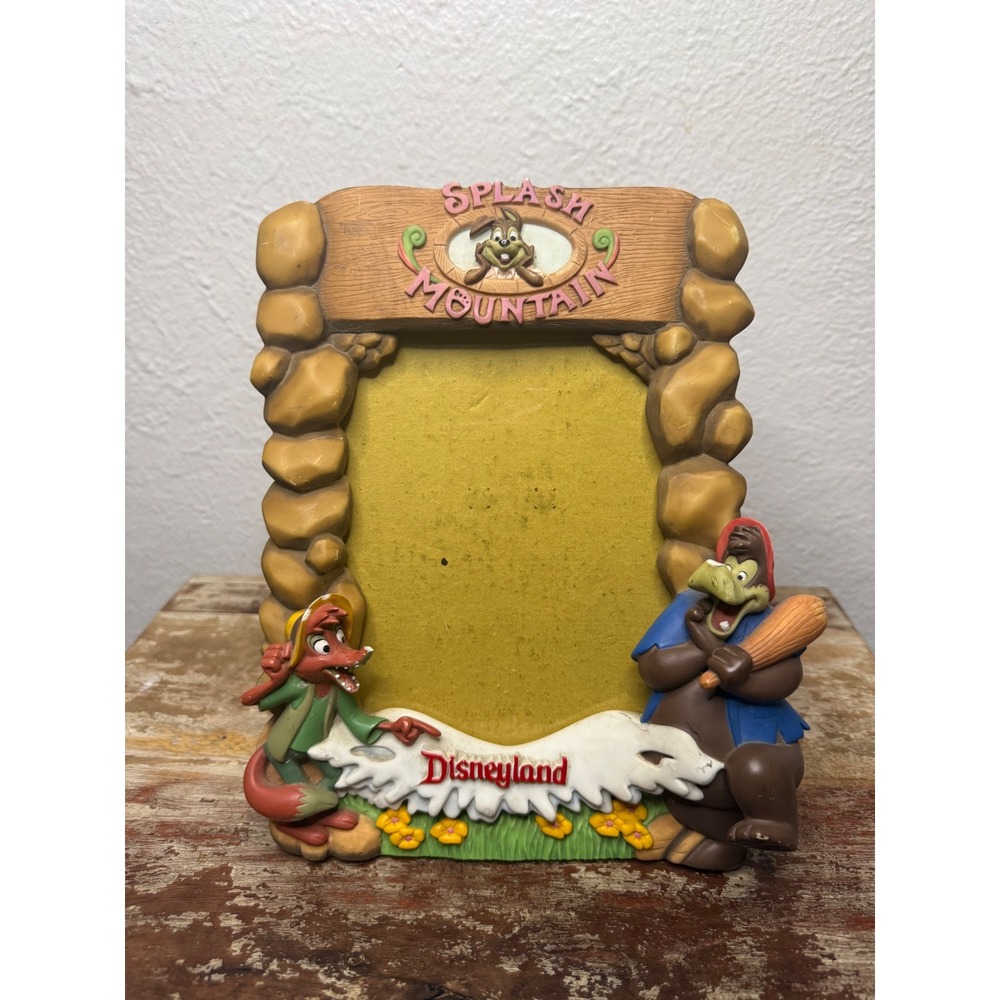 Vintage Disneyland Splash Mountain 3D Picture Frame Br'er Fox & Br'er Bear